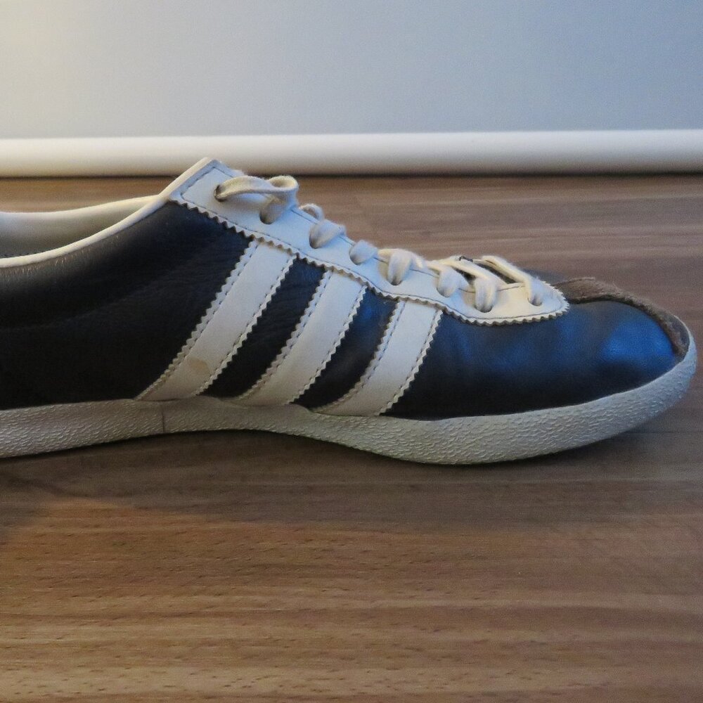 ADIDAS Gazelle OG Legend Ink & Running White Sneakers Shoes Retro Men's US 8.5 - Picture 13 of 15